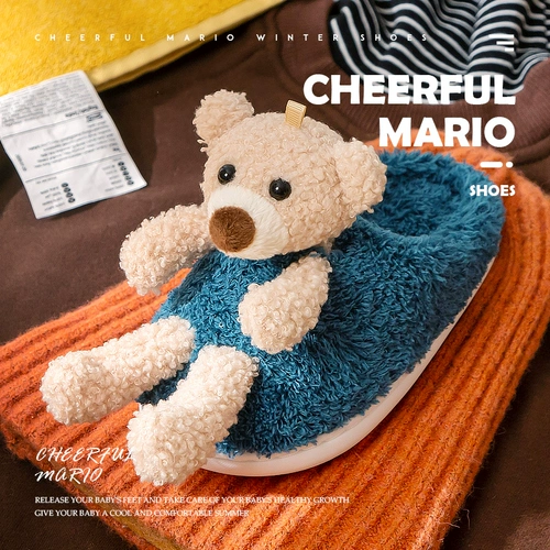 Тапочки для влюбленных, мужская зимняя нескользящая демисезонная мультяшная обувь, семейный стиль