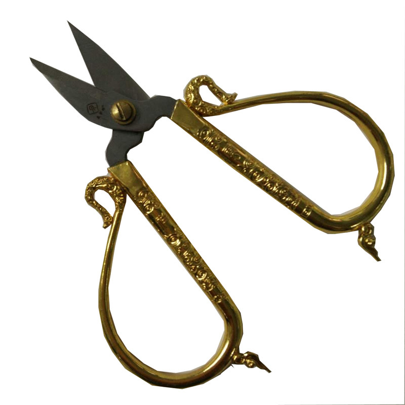 Zhang Xiaoquan Zhang Xiaoquan word card Xiangyun gold nail clippings classical scissors home scissors gifts cut gold silver