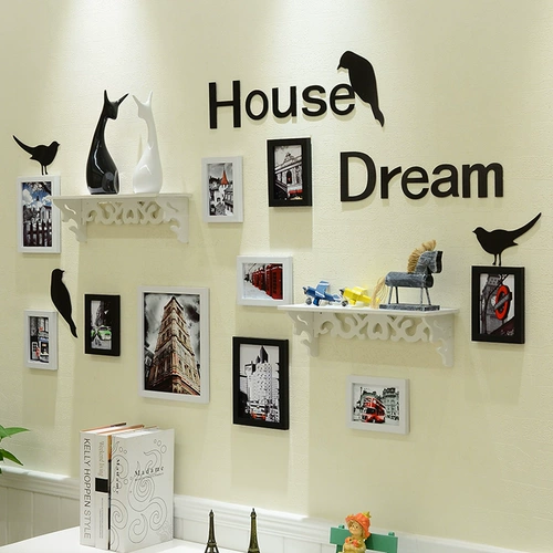 Фотография украшения фотомамма фото рамки китайский стиль моря европейский творческий комбинированный комбинированный сочетание настенной стены фото стены фрагмент стена