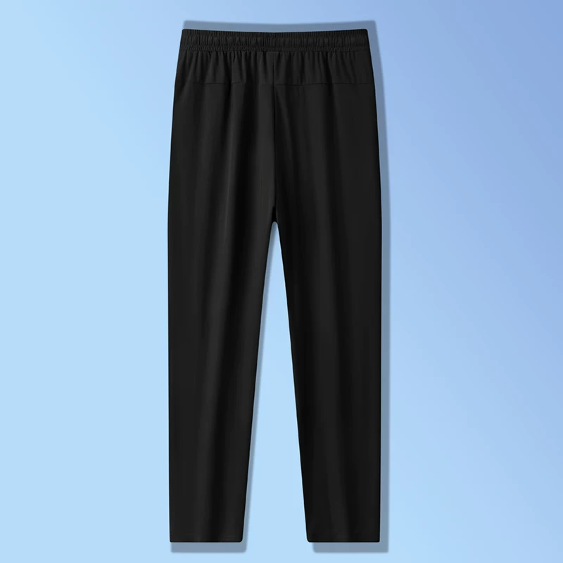 Silk elastic summer quick dry casual trousers, plus size