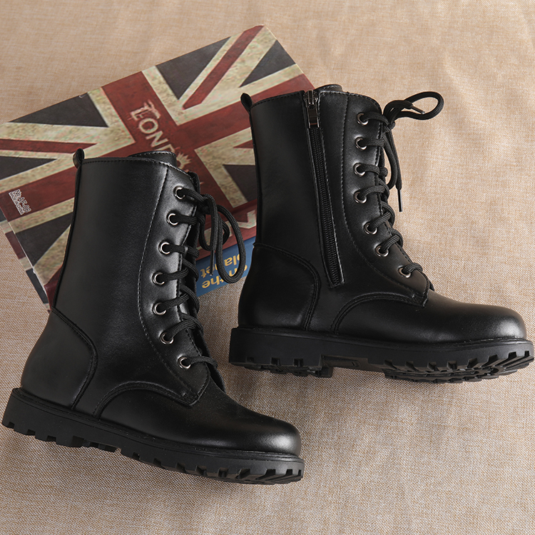 New Martin Boots for Boys and Girls, Boots for Primary and Secondary School Students for Stage Performances, Short Boots for Summer Camps and Outdoor Activities