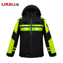 Can be printed to customize traffic patrol reflective raincoat riding suit Motorcycle raincoat thickened windproof motorcycle suit