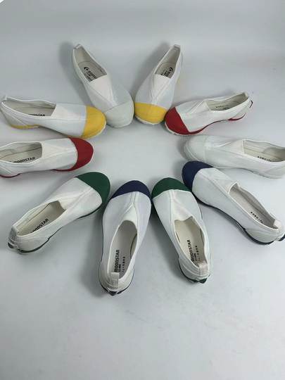 顺利外贸 出口日单穿不烂的软底帆布鞋防滑耐磨小白鞋学生室内鞋