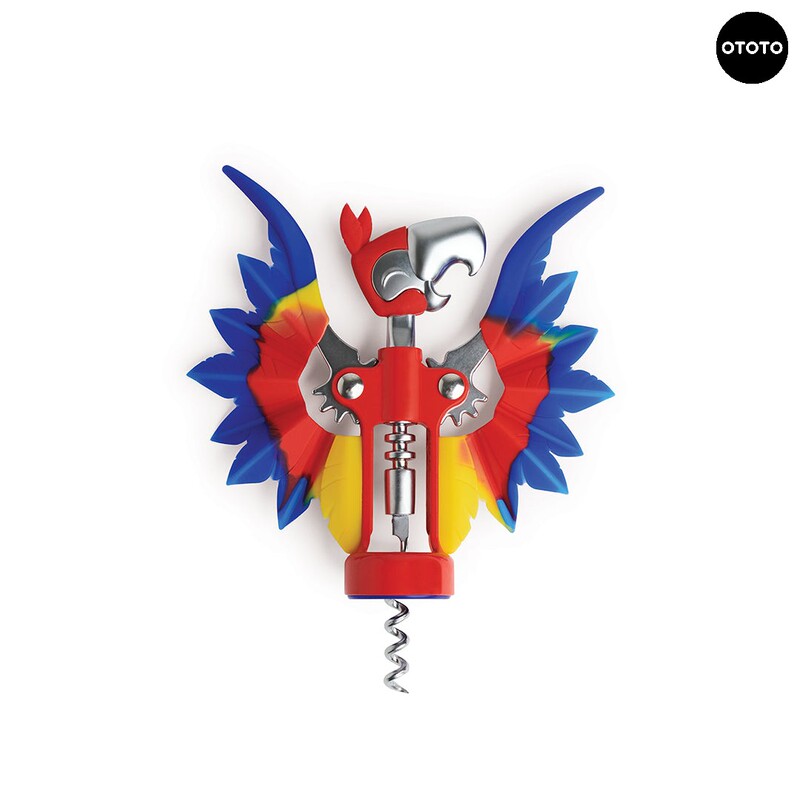 Ototo Parrot 2-in-1 Bottle Opener Pinot Creative Metal Red Wine Bottle Opener Beer Opener Ototo Parrot 2-in-1 Bottle Opener Pinot Creative Metal Red Wine Bottle Opener Beer Opener