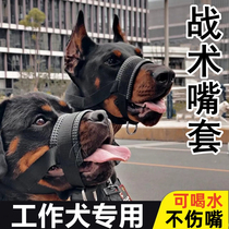 Dog tactical muzzle anti-biting anti-barking large dog muzzle Doberman Shepherd Golden Retriever working dog training mask