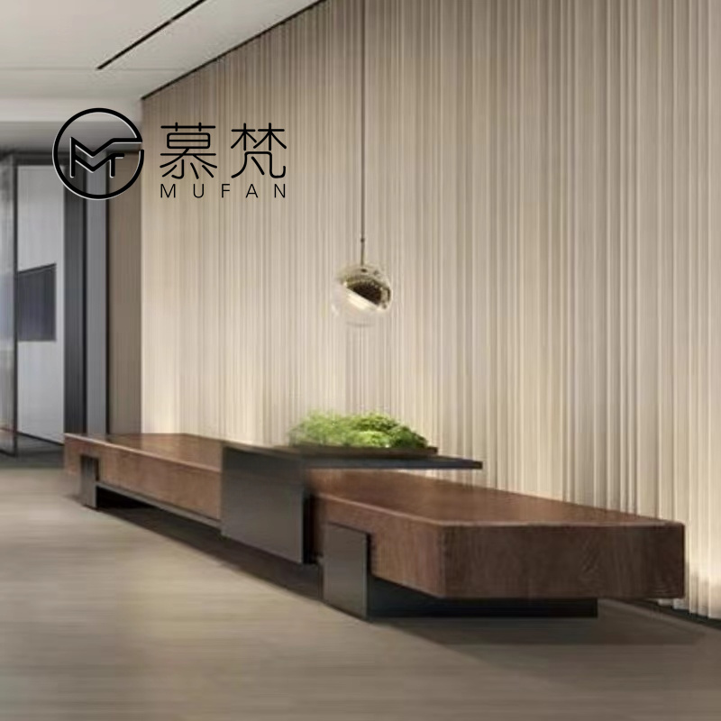 Modern Minimalist Landscape Bench Sales Department Elevator Entrance Unit Shopping Mall Hotel Public Area Leisure Seat