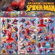 Genuine Spider-Man stickers children's cartoon stickers 3d three-dimensional bubble stickers Marvel superheroes DC anime paste