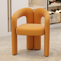 Nordic Dressing Stool Net Red Chair New Light Luxury Dining Chair Home Modern Simple Style Creative Chair Backrest Dining Chair