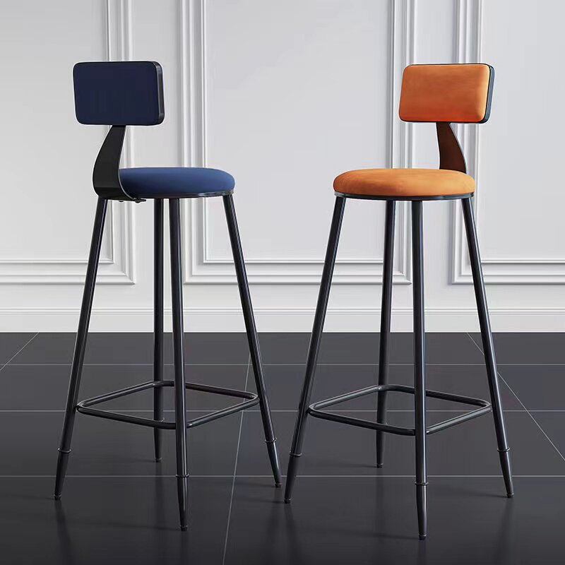 Nordic Bar Bar Bar bench modern minimal high chair creative milk tea shop bar backstool chair