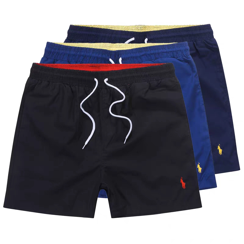 Polo Beach Shorts Men's Quick-Drying Five-Point Shorts Summer Loose Large Size Vacation Youth Three-Point Casual Sports Shorts