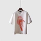 Áo thun nam mùa hè mới in không gian cotton Áo thun nam ngắn tay thời trang trẻ trung Hàn Quốc T 桖 潮 T056 áo thun polo nam