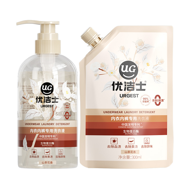优洁士内衣内裤专用女士洗衣液抑菌抗菌去除血渍污渍留香清洗液剂