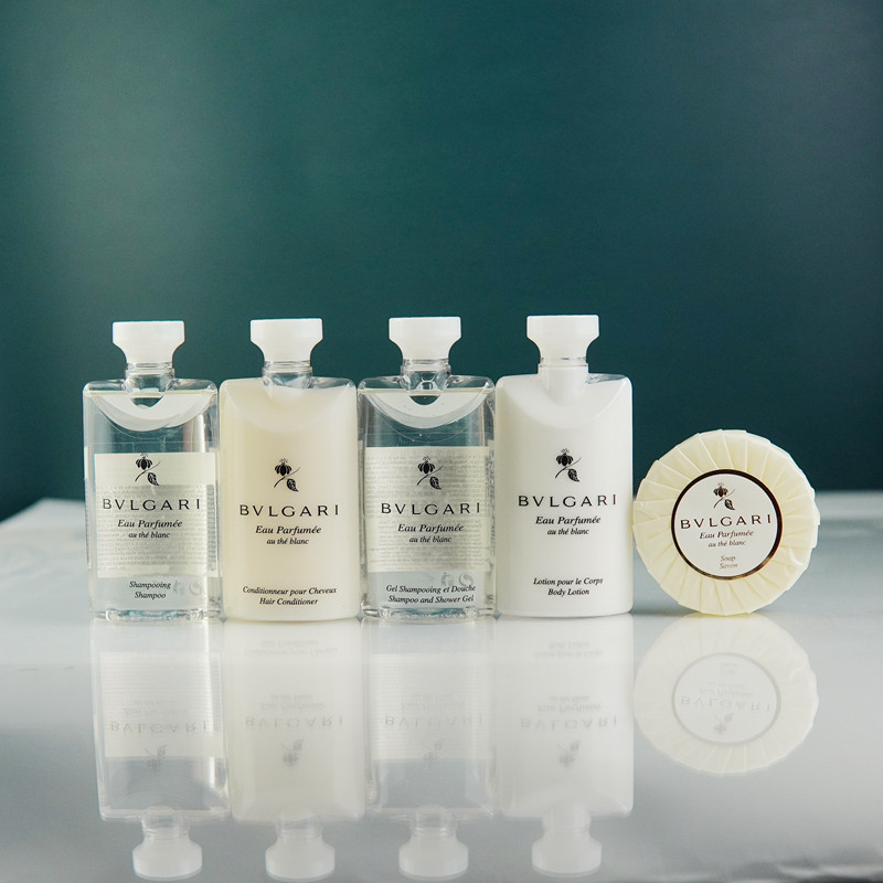 Bvlgari Pag Lili White Tea Scented Scented Shampoo body lotion Lotion Lotion LOTION 75ml TRAVEL DRESS