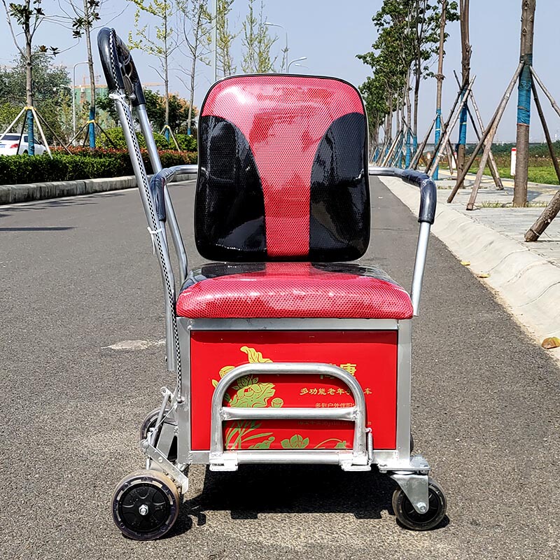 Elderly Walker with Seat, Reinforced for Turning, Easy to Push, Comfortable Chair for the Elderly, Kangfuxing Elderly Scooter