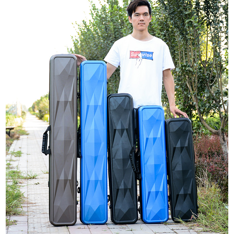 Fishing gear bag fishing rod bag hard shell 80cm1 3m rod bag lightweight waterproof sea rod bag Luya bag fishing bag portable