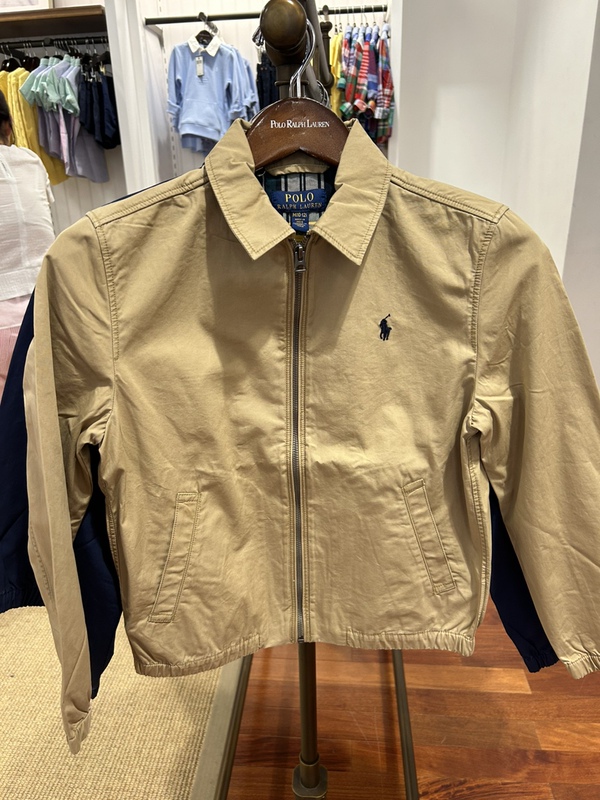 Authentic American Product, Black Friday Price, Ralph Lauren Big Kids' Style, Veteran-Style Zip-Up Lapel Jacket Authentic American Product, Black Friday Price, Ralph Lauren Big Kids' Style, Veteran-Style Zip-Up Lapel Jacket
