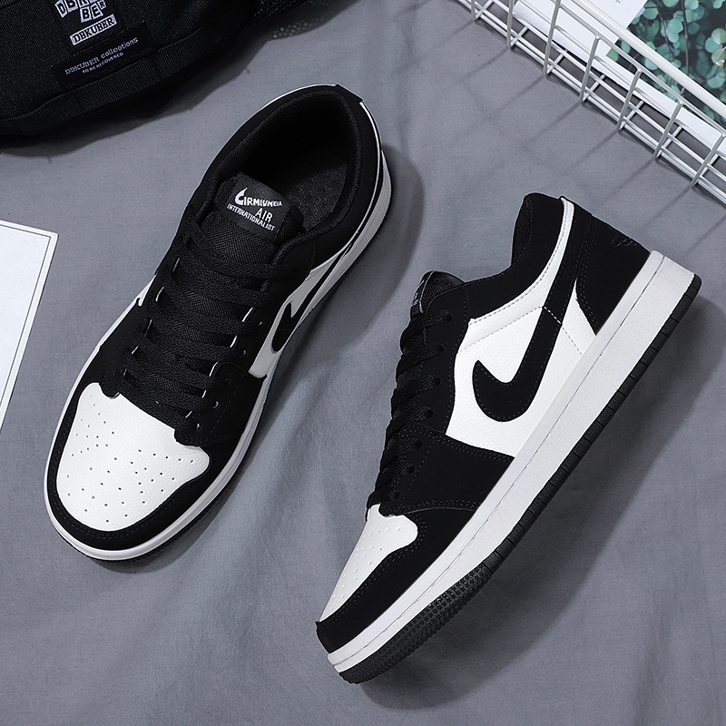 Putian Men's Shoes 2026 New Model Ash Black and White Panda Shoes for Children, Couples, Unisex Versatile Casual Sports Sneakers