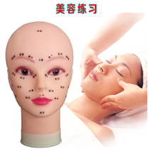 Beauty salon Massage face wash practice Head model Skin management model Face makeup apprentice tool Dummy simulation head