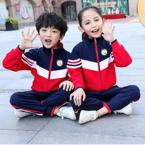 Kindergarten Garden Clothing Spring Autumn Winter Clothing Primary School Children School Uniforms New Pure Cotton 2022 Red Spring Sports Suit Set to do