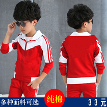 Kindergarten Garden Clothing Elementary School Students School Uniform Spring Autumn Winter Clothing New Winter Red Thickening Movement Suit Set for Wholesale