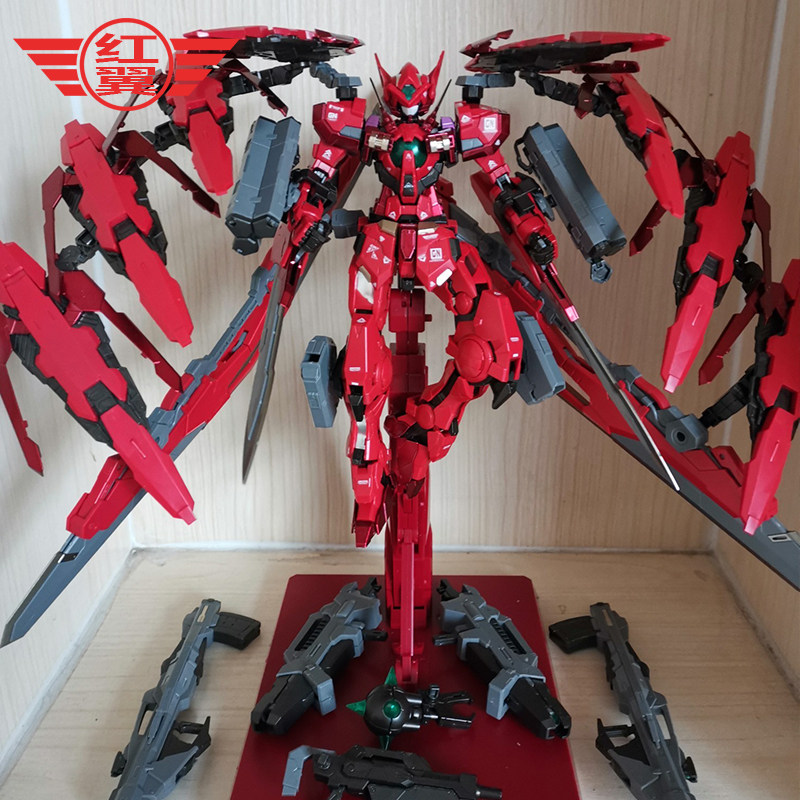 SF Spot Taiban 8816 Goddess of Justice mg1 100 Red Sister Eight Shield Double Chopper with Bracket Water Sticker Model