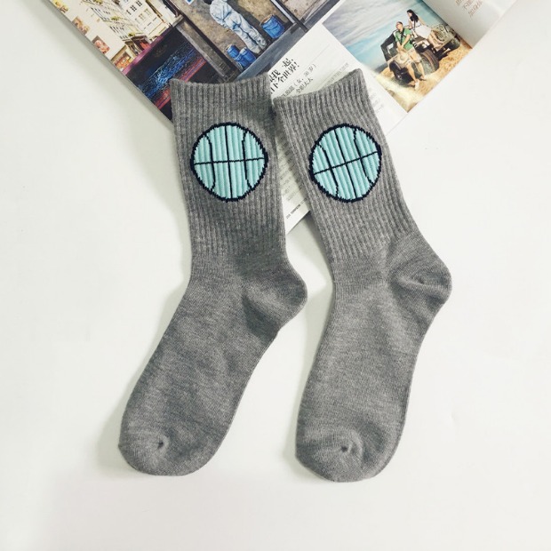 Hàn Quốc Tide thương hiệu vớ vớ ngọn lửa ulzzang vui vớ cotton ống ngắn vớ thể thao nam và nữ đôi vớ - Vớ thể thao tất off white