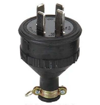 Taiwan's Wuzhou Rongguang waterproof four-corner plug WJ2430 original imported (available in lieu of Panasonic WF7430)