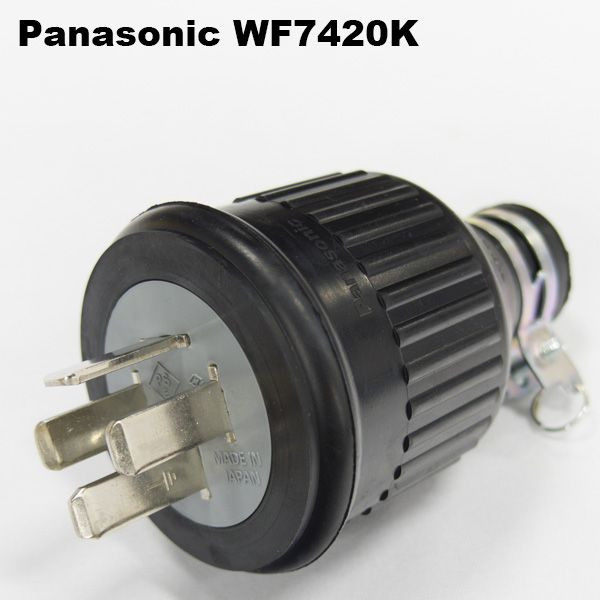 Japan imports Panasonic waterproof plug WF7420K anti-loose rain-proof 20A250V4P