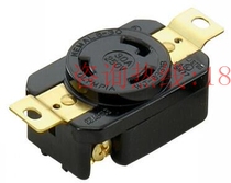 American standard L6-30 socket 30A250V3P three-hole anti-release anti-loose plug type dark industrial socket Taiwan