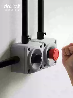 Surface switch cement button power supply single control industrial wind metal toggle home retro wall socket set