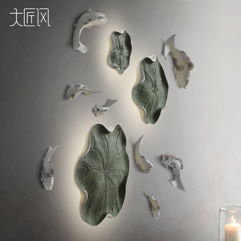 Great Artisan Wind 3D Wall Decoration Creative Solid Wall Stickler Wall-mounted Wall Decoration Animal Residence Ho Tang Moon Color New Residence Residence Decoration