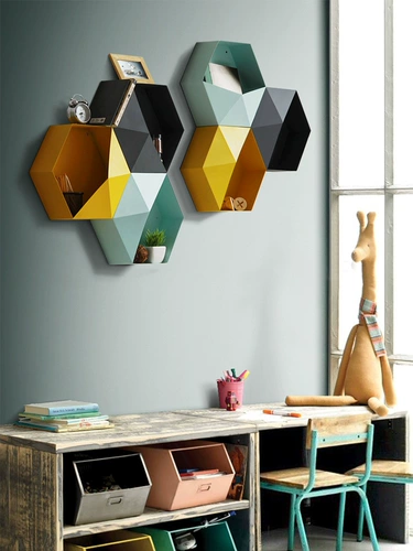 大匠风 Современная креативная система хранения для гостиной для спальни, настенное крепление, декор, бриллиантовая подвеска, простой и элегантный дизайн