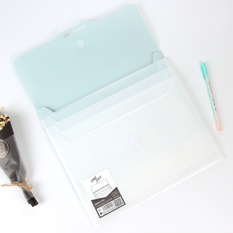 Multilayer pull-out multi-clamping bag student paper clip office information containing clip multilayer folder a4 briefcase
