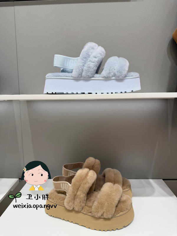 Ugg Direct Delivery from the Store 26 Autumn and Winter New Fashion Comfortable Height-Increasing Disco Wool Sandals 1191134 Ugg Direct Delivery from the Store 26 Autumn and Winter New Fashion Comfortable Height-Increasing Disco Wool Sandals 1191134