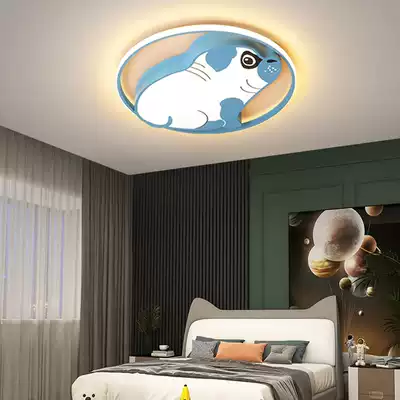 Children's room bedroom lamp Nordic simple modern LED ceiling lamp creative cute girl princess little pig lamp