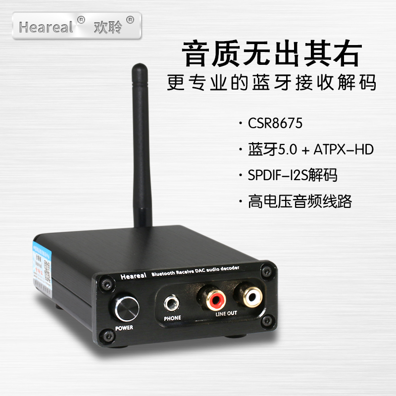 Bluetooth audio receiver decoding fiber coaxial aptx power amplifier speaker hifi Bluetooth 5 0 wireless adapter