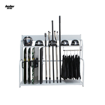 Riot equipment combination rack security equipment frame shield shelf explosion-proof steel fork helmet anti-stab suit large display cabinet