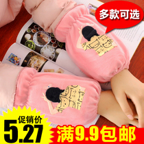  Autumn and winter short womens sleeves office dust-proof sleeves large childrens anti-fouling sleeves cartoon waterproof sleeves female