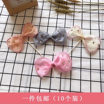 Bow cake decoration ornaments scene card Birthday Party children cartoon baking mesh bow plug-in