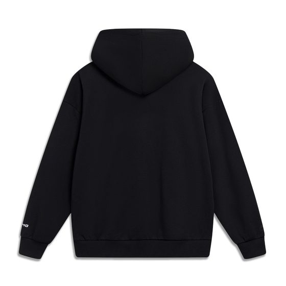 李宁卫衣春秋新款男女同款美式复古宽松连帽情侣休闲早春运动上衣