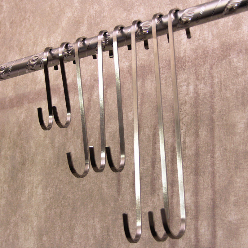 Clothing Shop S HOOK LONG HOOK STAINLESS STEEL S TYPE HOOK LARGE NUMBER BAG HOOK HANGER RACK HANGER RACK HOOK-TAOBAO