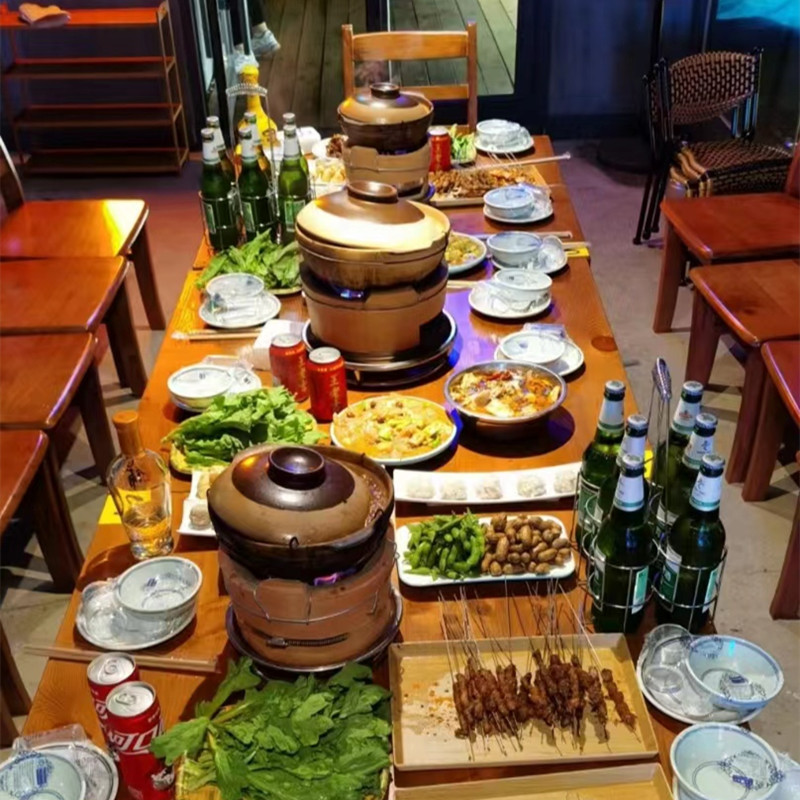 Charcoal furnace side furnace old-fashioned beach Hong Kong-style pot charcoal hot pot household commercial fire boiler clay furnace carbon fire boiler