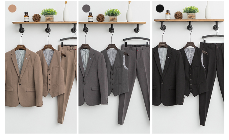 Bộ đồ phù hợp với mùa thu đông Hàn Quốc vest nam cá tính