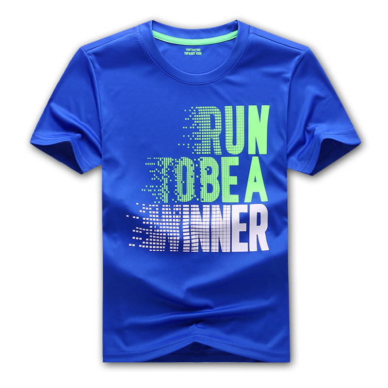 Boys quick-drying clothes short-sleeved T-shirt children's clothing summer big boy baby outdoor sports breathable half-sleeved top loose