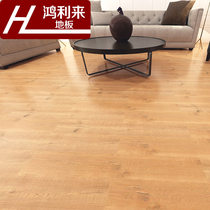 PVC floor reinforced composite household imitation solid wood floor lock buckle Environmental protection waterproof plastic floor leather floor sticker