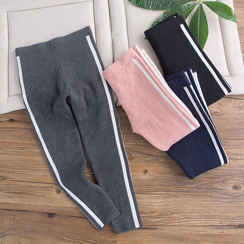 Girls' inner pants thickened without velvet spring, autumn and winter new middle-aged children's decoration body children's boots, pants, long pants, outer wear
