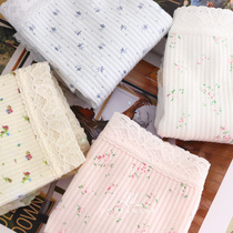 Day Single High waist ladies Briefs Lace pink Pink White Big Code Brief Teenage Girl Pure Cotton Shorts Comfort