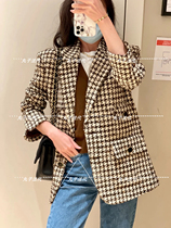 sandro Small Fragrant Chiroe Single-breasted Wool Blazer 21 Autumn Winter S FPVE00543