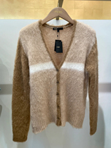maje slouchy style mohair V-neck sweater knitted cardigan coat 21 autumn and winter MFPCA00214