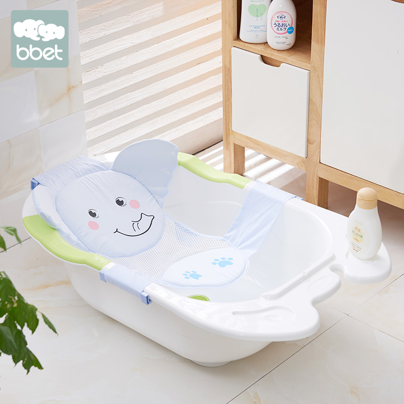 Baby bath net bag baby bath artifact newborn bathtub bath net bath bracket can sit and lie non-slip universal